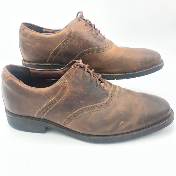Neil M Other - Neil M Wynne Oxford Brown Dress Shoes Extra Wide